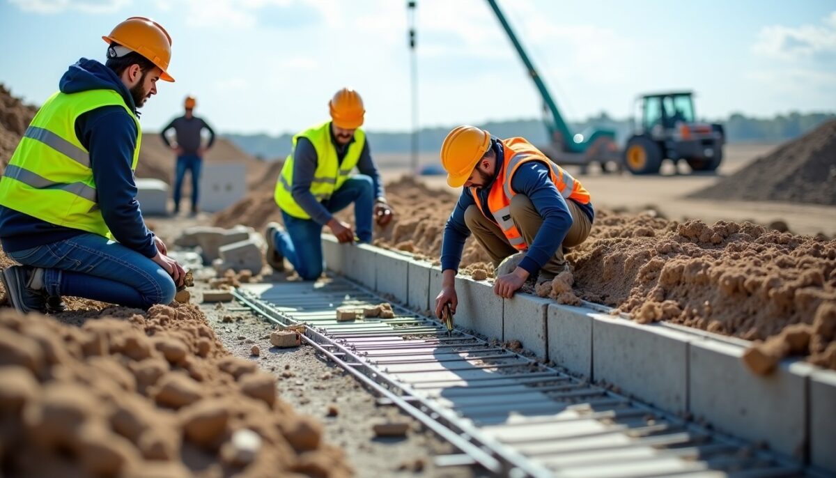 Fondations des murs de soutènement : guide complet des dimensions, calculs et étapes de réalisation