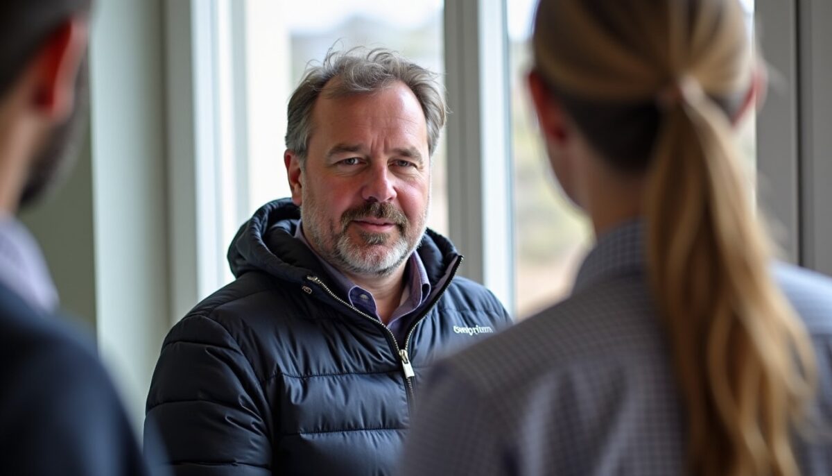 Maël de Calan découvre les nouveaux équipements innovants du bourg de Peumerit