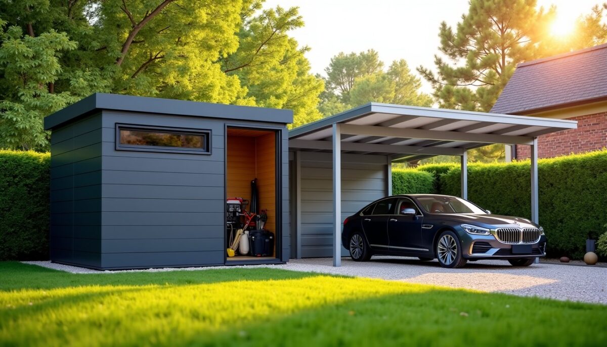 Abri de jardin et carport : deux constructions similaires aux fonctions clairement différenciées