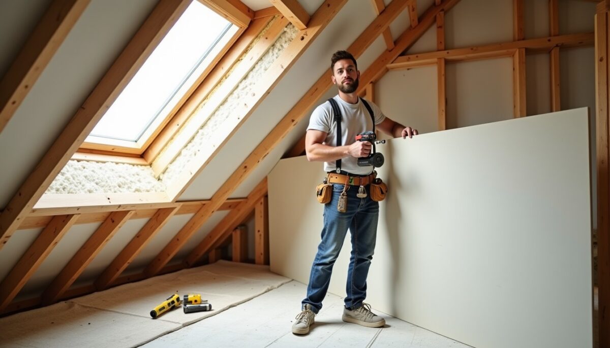 Installation de placo sous pente : le guide essentiel pour aménager vos combles avec succès