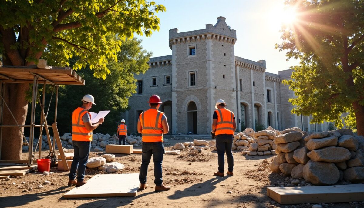 Le chantier de restauration du Château de l’Escurays à Prinquiau reprend son élan